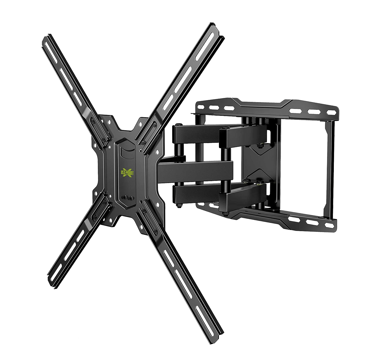 TV Center Design USX MOUNT Full Motion Pre-Assembled TV Wall Mount with Height Setting for Most 26-55 Inch TVs Wall Mount TV Bracket with Swivel Tilt Extension Up to VESA 400x400mm and 80 lbs 
